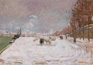 Armand Guillaumin - Quai SaintBernard sous la neige Paris.webp