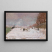 Quai Saint-Bernard unter Schnee, Paris - Armand Guillaumin — gerahmtes Bild an der Wand