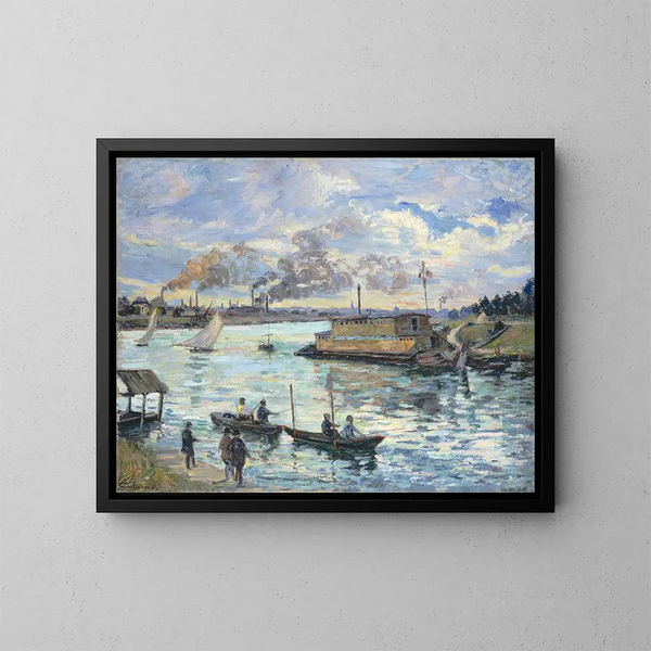 Flusslandschaftsszene - Armand Guillaumin — gerahmtes Bild an der Wand