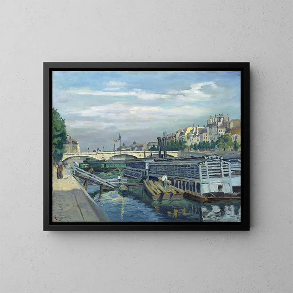 Le pont Louis-Philippe - Armand Guillaumin — gerahmtes Bild an der Wand