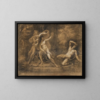 Diane und Actéon - Armand Point — gerahmtes Bild an der Wand
