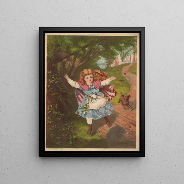 Papa arrive - Armstrong & Co. Lith. — gerahmtes Bild an der Wand