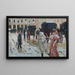 Karneval Piazza della Scala Mailand - Arnaldo Ferraguti — gerahmtes Bild an der Wand