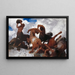 Schlacht der Zentauren - Arnold Böcklin — gerahmtes Bild an der Wand