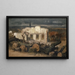 Haus zerstört bei Kehl - Arnold Böcklin — gerahmtes Bild an der Wand