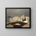 Hochgebirgslandschaft mit Gämse - Arnold Böcklin — gerahmtes Bild an der Wand