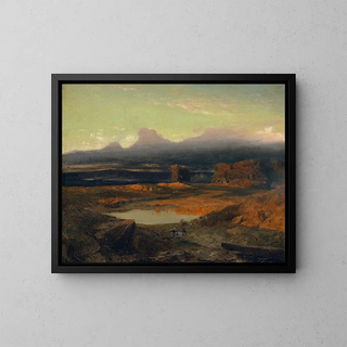 Arnold Bcklin - Landscape At Sunset 1849.webp