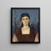 Portrait von Clara Bruckmann-Böcklin, älteste Tochter des Künstlers - Arnold Böcklin — gerahmtes Bild an der Wand