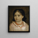 Portrait de Lucia, fille de l'artiste - Arnold Böcklin — gerahmtes Bild an der Wand