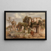 Taverne romaine - Arnold Böcklin — gerahmtes Bild an der Wand