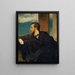 Selbstporträt - Arnold Böcklin — gerahmtes Bild an der Wand