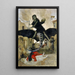 Die Pest - Arnold Böcklin — gerahmtes Bild an der Wand