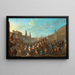 Karneval auf einem italienischen Platz - Arnold Frans Rubens — gerahmtes Bild an der Wand