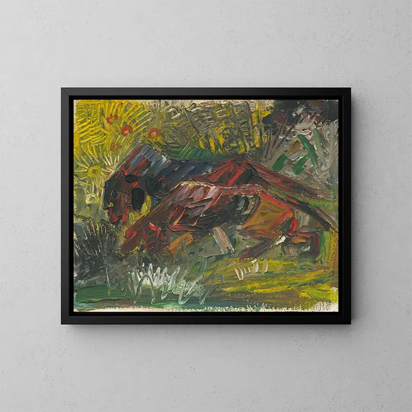 Jagdhunde - Arnold Peter Weisz-Kubínčan — gerahmtes Bild an der Wand