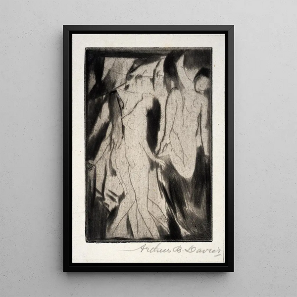 Extase - Arthur Bowen Davies — gerahmtes Bild an der Wand