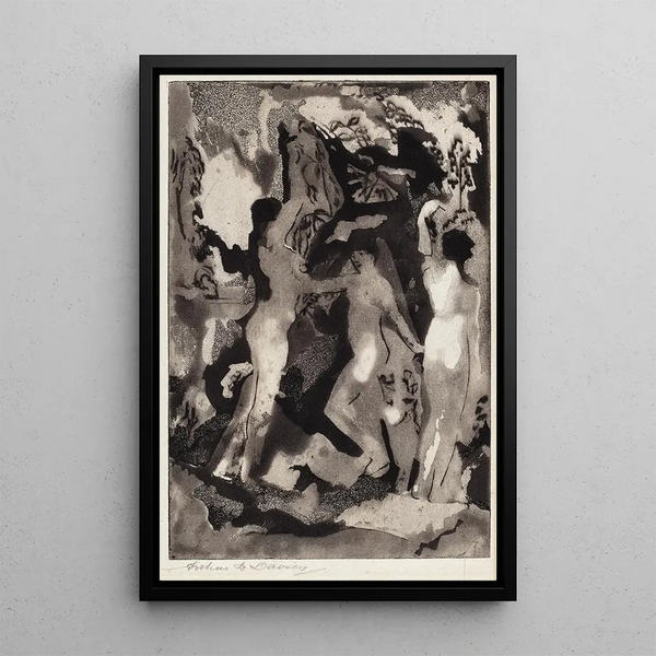 Königreich der Sonne - Arthur Bowen Davies — gerahmtes Bild an der Wand