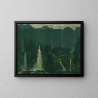 Von zahlreichen Gewässern - Arthur Bowen Davies — gerahmtes Bild an der Wand