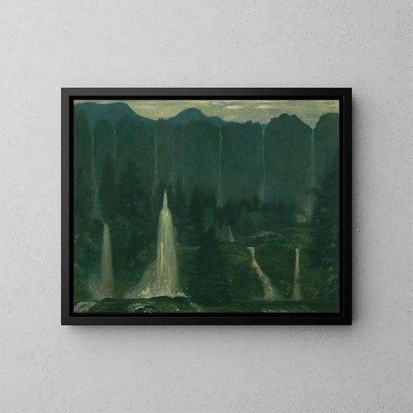 Von zahlreichen Gewässern - Arthur Bowen Davies — gerahmtes Bild an der Wand