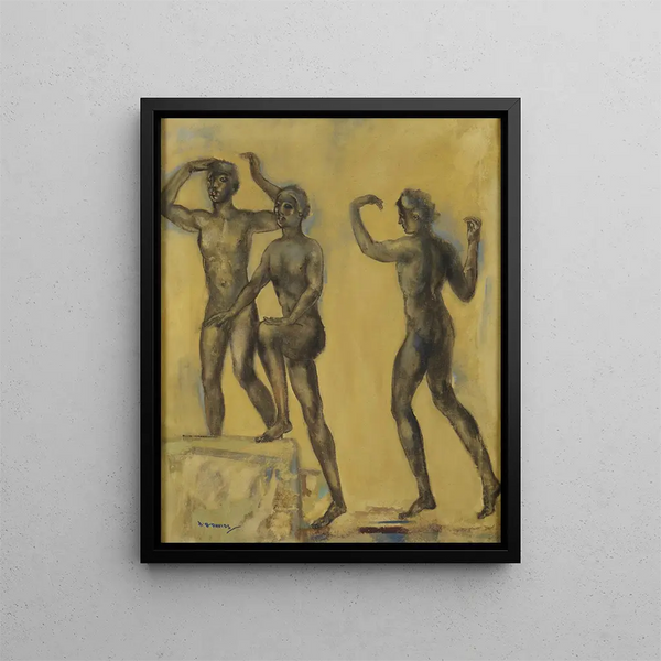 Die Quellen des Daystar - Arthur Bowen Davies — gerahmtes Bild an der Wand