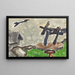 Landschaft mit Wetterfahne - Arthur Dove — gerahmtes Bild an der Wand