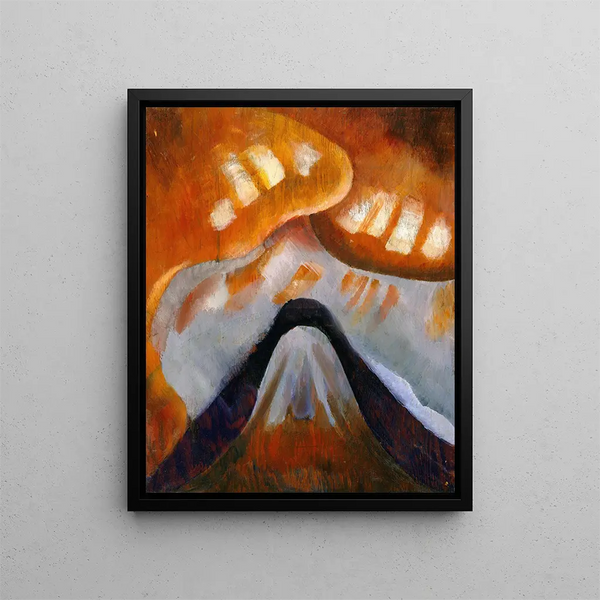 Berg und Himmel - Arthur Dove — gerahmtes Bild an der Wand