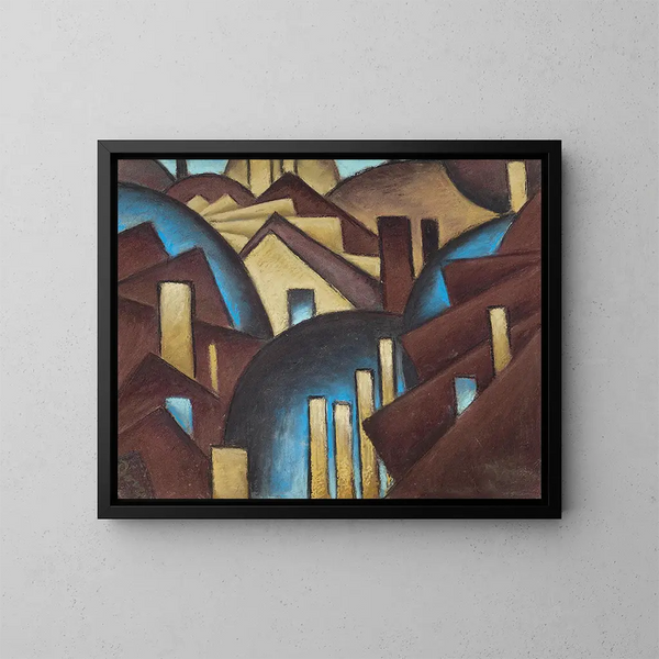Natur symbolisiert Nr. 1: Dächer - Arthur Dove — gerahmtes Bild an der Wand