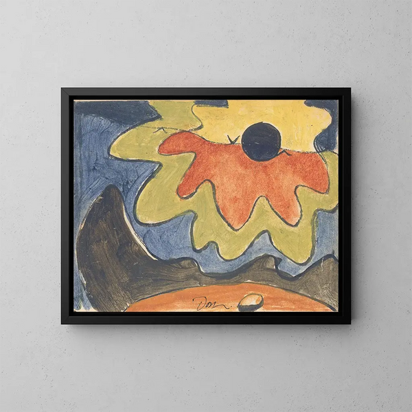 Sonnenaufgang in Northport Harbor - Arthur Dove — gerahmtes Bild an der Wand