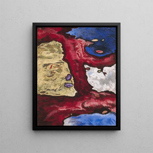 Formen von Bäumen und Wasser - Arthur Dove — gerahmtes Bild an der Wand