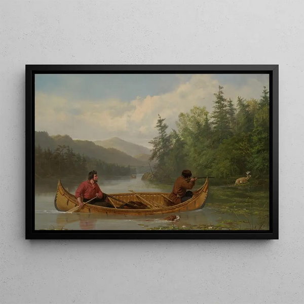 Ein gutes Glück - Arthur Fitzwilliam Tait — gerahmtes Bild an der Wand