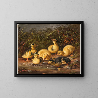 Arthur Fitzwilliam Tait - Group of Ducklings.webp