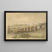 Viadukt von Todmorden auf der Eisenbahn von Manchester und Leeds, England - Arthur Fitzwilliam Tait — gerahmtes Bild an der Wand