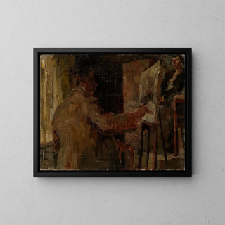 Arthur Grimm - Wilhelm Trbner im Atelier.webp