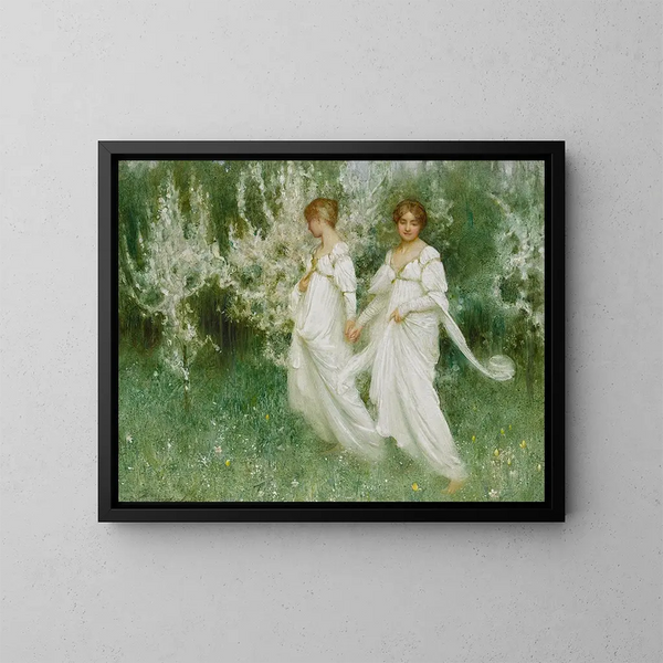 Unschuld - Arthur Hacker — gerahmtes Bild an der Wand