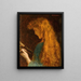 Studie eines Mädchenkopfes - Arthur Hughes — gerahmtes Bild an der Wand