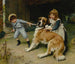 Freund oder Feind - Arthur John Elsley — Ansicht des Kunstwerks