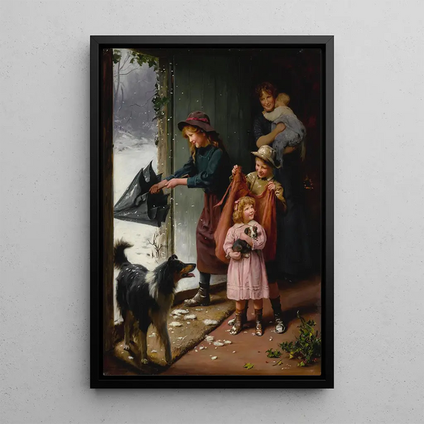 Reproduktion des Gemäldes Endlich zu Hause - Arthur John Elsley