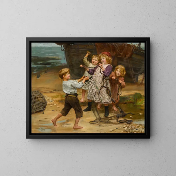 Die Tagesaufnahme - Arthur John Elsley — gerahmtes Bild an der Wand