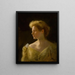 Frau in gelber Robe - Arthur Merton Hazard — gerahmtes Bild an der Wand