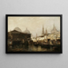Quai de North River - Arthur Quartley — gerahmtes Bild an der Wand