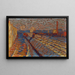 Talus de chemin de fer sous la neige - Arthur Segal — gerahmtes Bild an der Wand