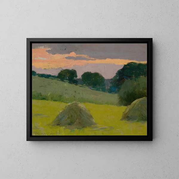 Heuhaufen - Arthur Wesley Dow — gerahmtes Bild an der Wand