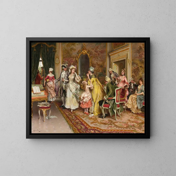 L'attente - Arturo Ricci — gerahmtes Bild an der Wand
