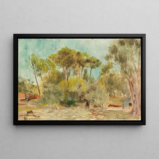 Ary Ernest Renan - Paysage au bosquet de pins.webp