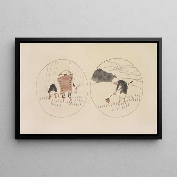 Mokugo zuansh Pl06 - Asai Chū — gerahmtes Bild an der Wand