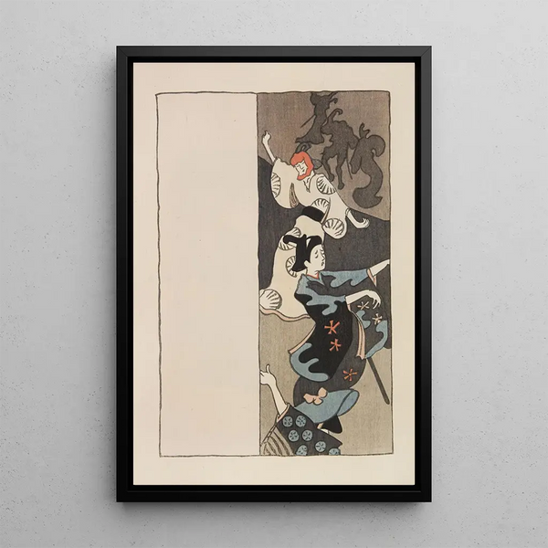 Mokugo zuansh Pl22 - Asai Chū — gerahmtes Bild an der Wand
