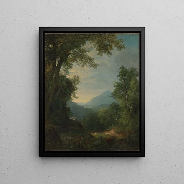 Landschaft - Asher Brown Durand — gerahmtes Bild an der Wand