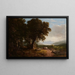 Landschaft mit gedecktem Wagen - Asher Brown Durand — gerahmtes Bild an der Wand