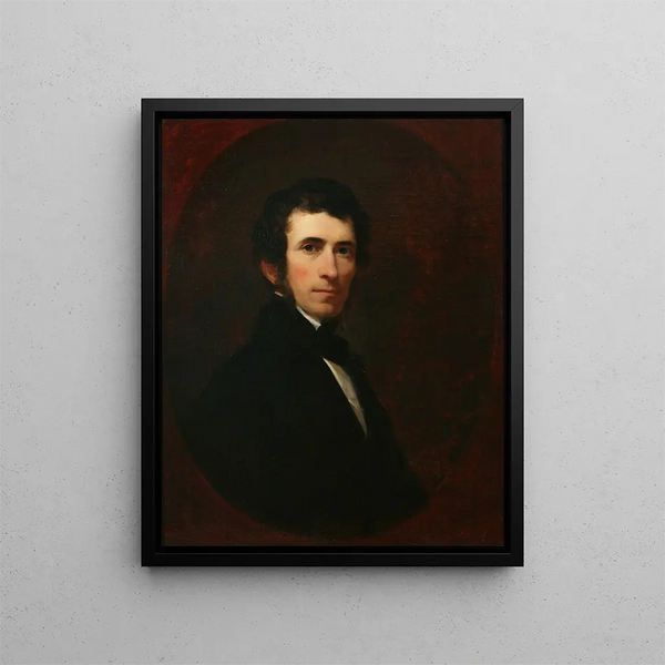 Selbstporträt - Asher Brown Durand — gerahmtes Bild an der Wand