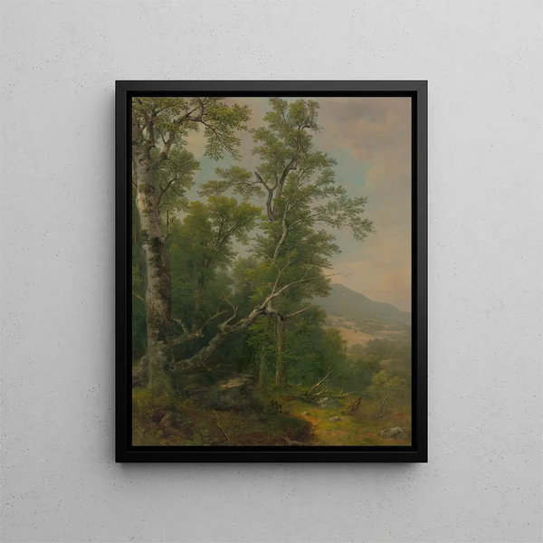 Studie der Bäume - Asher Brown Durand — gerahmtes Bild an der Wand
