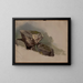 Studie eines Felsens - Asher Brown Durand — gerahmtes Bild an der Wand